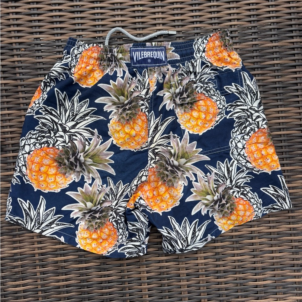 Vilebrequin Pineapple Swim Shorts - Navy